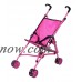 Precious Toys Hot Pink Umbrella Doll Stroller, Black Handles and Hot Pink Frame - 0128A   566797545